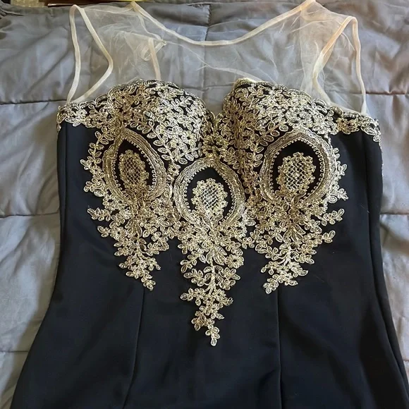 babyonline D.R.E.S.S | Dresses | Black And Gold Prom Dress | Poshmark